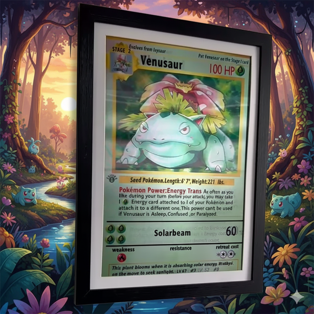 3D Pokémon Poster🔥Charizard, Blastoise💧and Venusaur 🌿